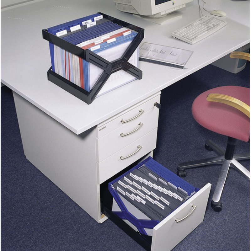 Durable 2611 literature rack 1 shelves Black