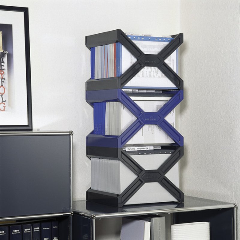 Durable 2611 literature rack 1 shelves Black
