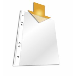 DURABLE Pochette perforée, A5, PP, transparent, 0,06 mm