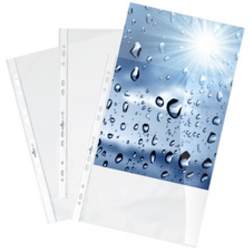 DURABLE Pochettes perforées, A4, PP, transparent, 0,045 mm