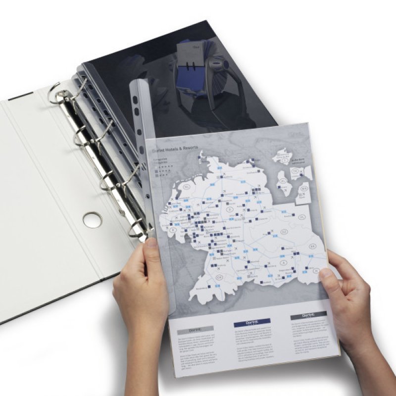 DURABLE Peigne à relier, A4, épaisseur: 3 mm, transparent