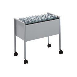 Durable Economy Suspension File Trolley 80 A4 Présentoir à livres 1 étagères Argent