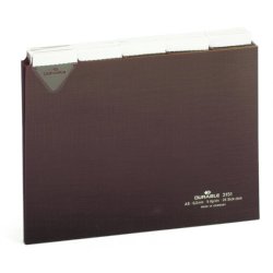 DURABLE Karteiregister, A5 quer, braun, 25-teilig