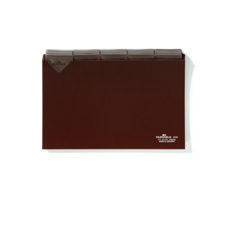 Durable 315111 tab index Blank tab index PVC Brown