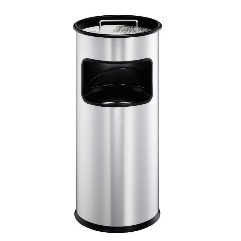 Durable 333023 trash can 17 L Round Metal Silver