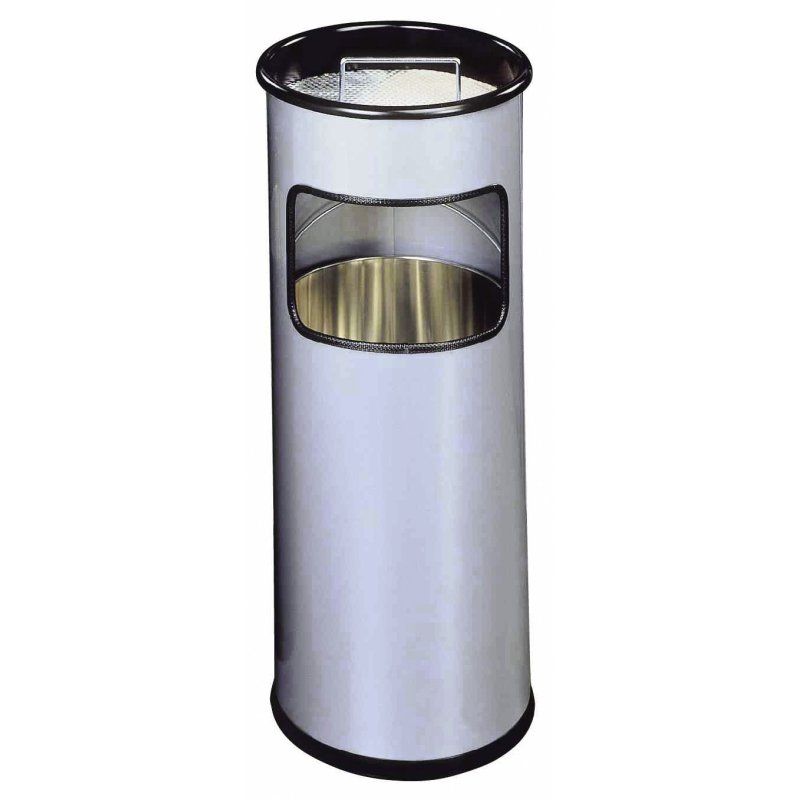 Durable 333023 trash can 17 L Round Metal Silver