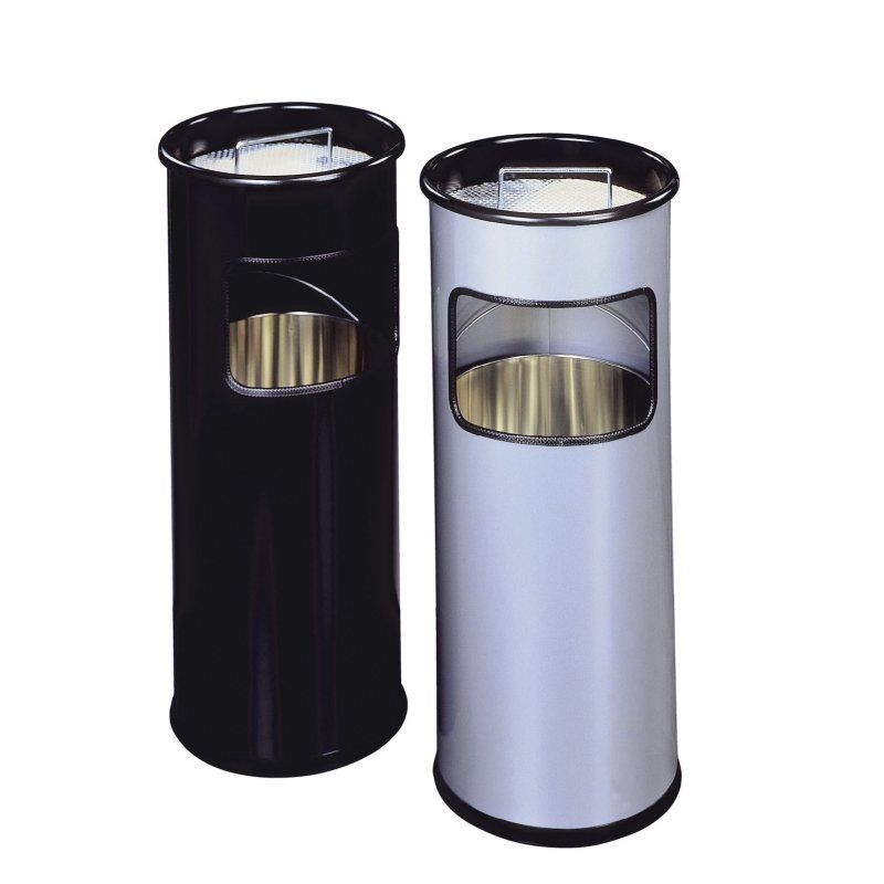 Durable 333023 trash can 17 L Round Metal Silver