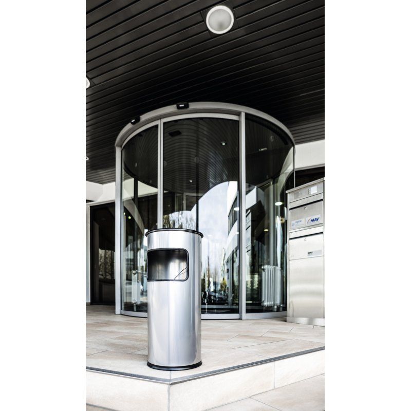 Durable 333023 trash can 17 L Round Metal Silver