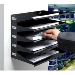 DURABLE Station de tri Business, 5 compartiments, noir