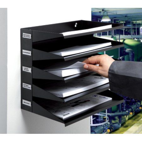 DURABLE Station de tri Business, 5 compartiments, noir