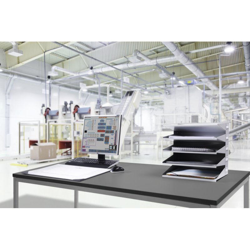 DURABLE Station de tri Business, 5 compartiments, gris