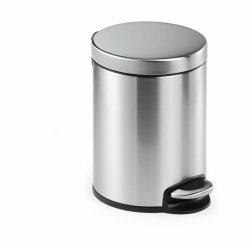 Durable Pedal bin stainless steel 5L round