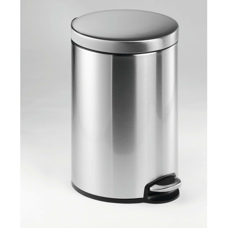 Durable Pedal bin stainless steel 12L round