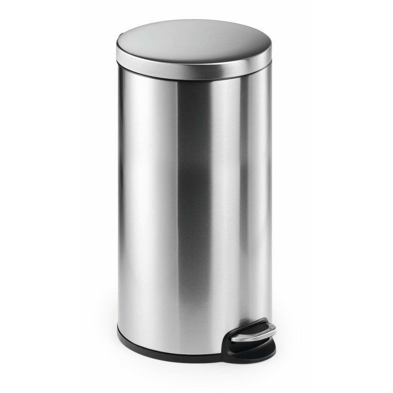 Durable Pedal bin stainless steel 30L round
