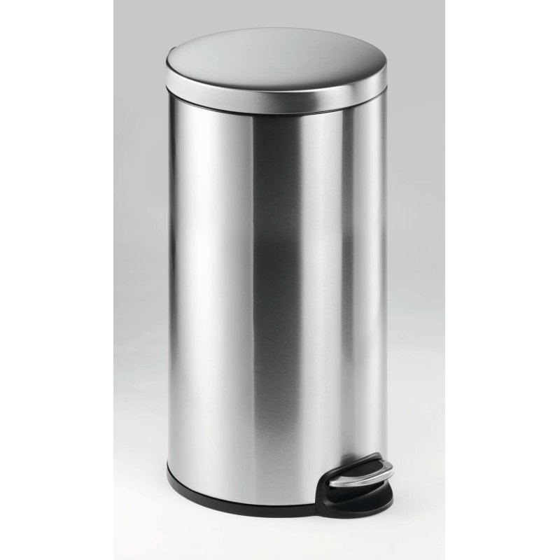 Durable Pedal bin stainless steel 30L round