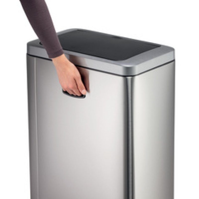 DURABLE Poubelle à capteur "NO TOUCH DUO", 2 x 20 litres