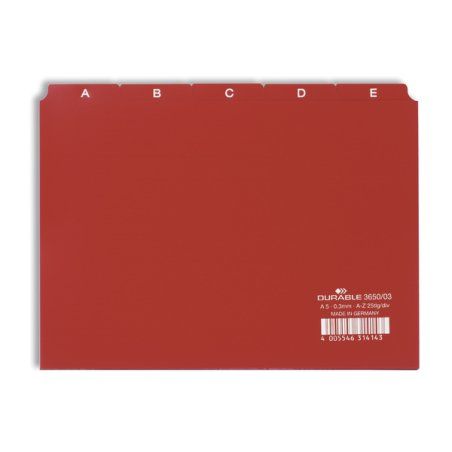 DURABLE intercalaire A - Z, en PP, format A5 paysage