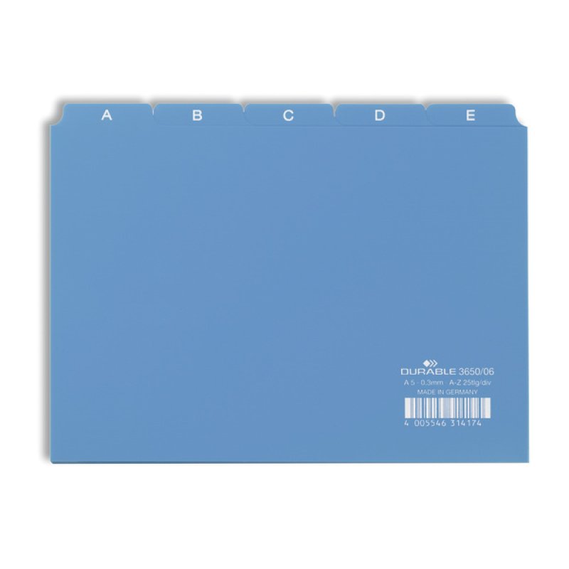 Durable 3650/06 index card Blue 25 pc(s)