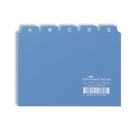 Durable 3660/06 index card Blue 25 pc(s)