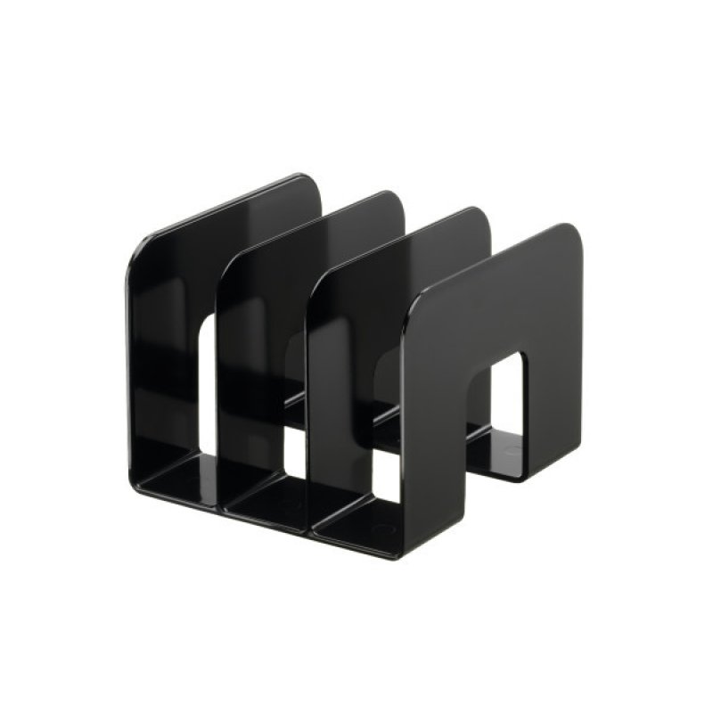 DURABLE Porte-revues TREND, plastique, 3 compartiments, noir