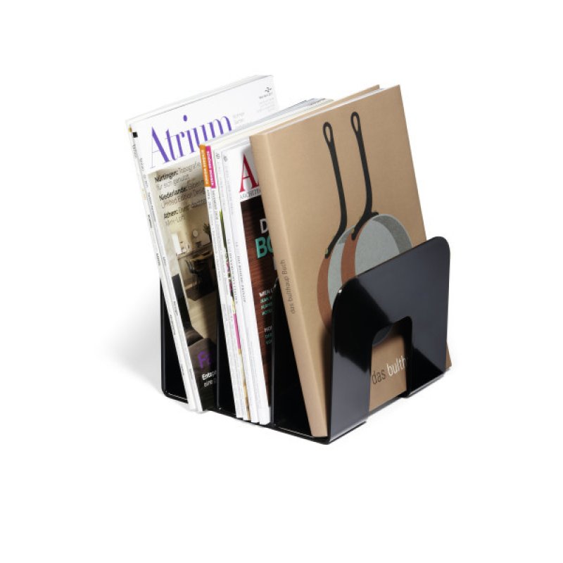 DURABLE Porte-revues TREND, plastique, 3 compartiments, noir