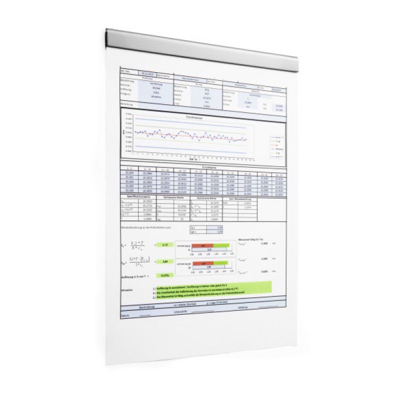 Durable DURAFIX Rail 210 mm porte-document Argent
