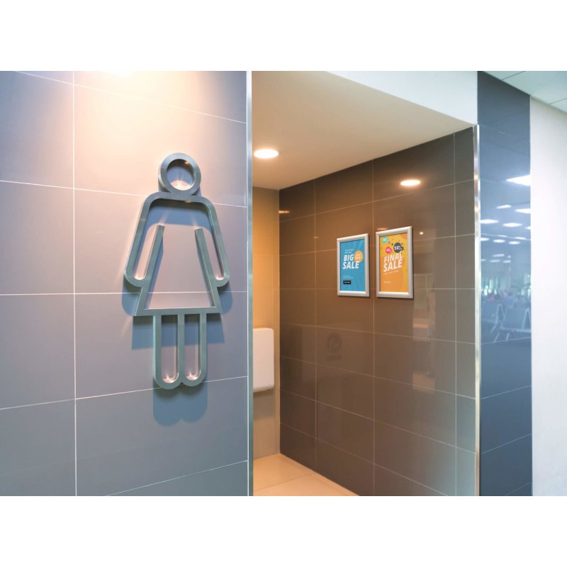 DURABLE Cadre porte-affiche, A4, profil 25 mm, aluminium