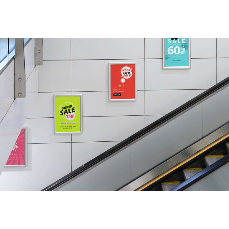 DURABLE Cadre porte-affiche, A3, profil 25 mm, aluminium