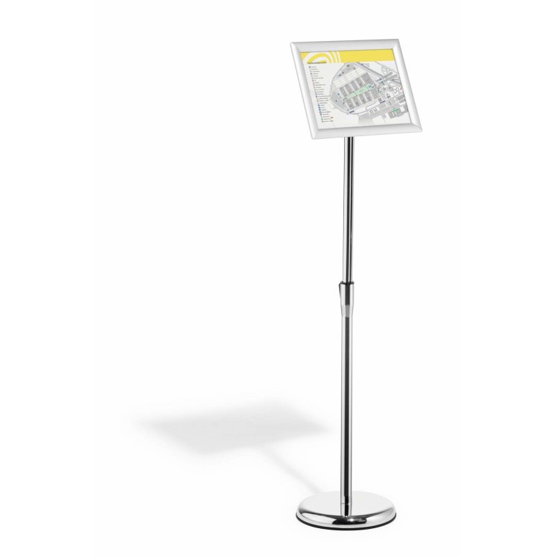 Durable 479823 support de panneau et stand d'information A4 Aluminium, Plastique, Acier Argent
