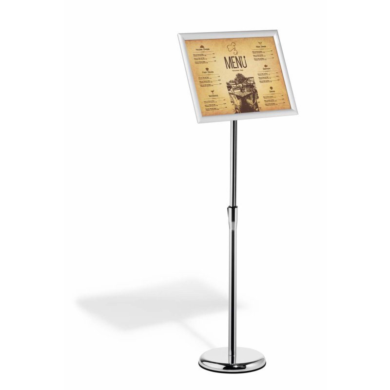 Durable 479923 sign holder/information stand A3 Aluminium, Plastic, Steel Silver