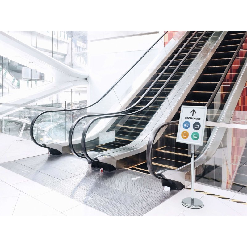 Durable 479923 support de panneau et stand d'information A3 Aluminium, Plastique, Acier Argent