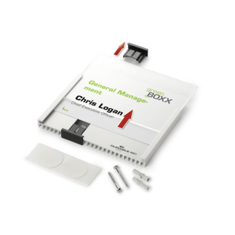 Durable 480123 support de panneau et stand d'information Aluminium Argent