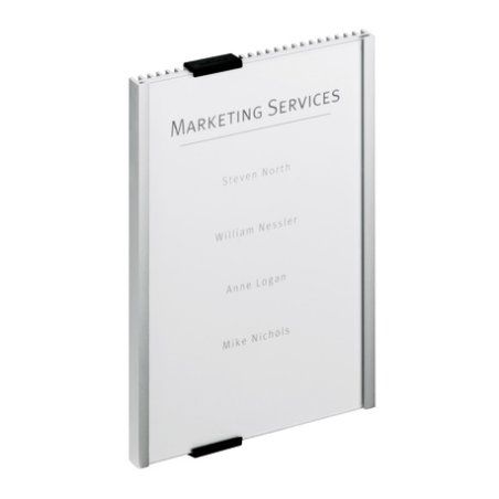 Durable Info Sign Acrylique, Aluminium Argent