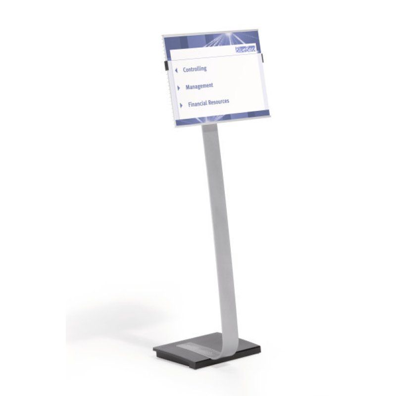Durable 481323 sign holder/information stand A3 Acrylic Silver