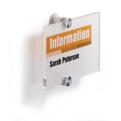 DURABLE Plaque de porte CRYSTAL SIGN, (L)148 x (H)105 mm