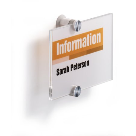 DURABLE Plaque de porte CRYSTAL SIGN, (L)148 x (H)105 mm