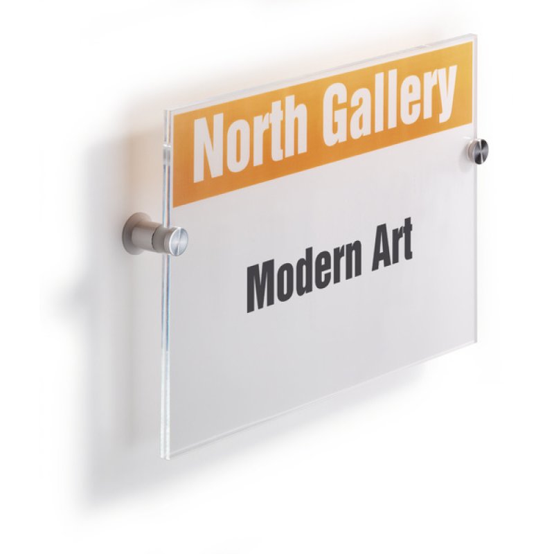 DURABLE Plaque de porte CRYSTAL SIGN, (L)210 x (H)297 mm