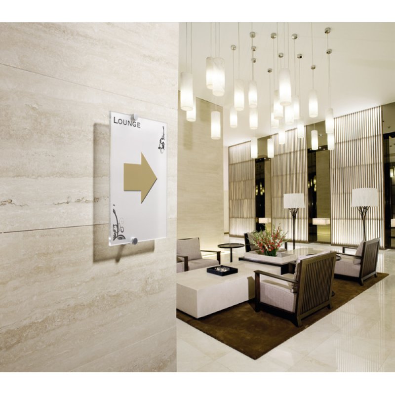 DURABLE Plaque de porte CRYSTAL SIGN, (L)210 x (H)297 mm