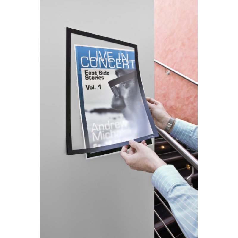 DURABLE Cadre d'affichage magnétique DURAFRAME, A3, noir
