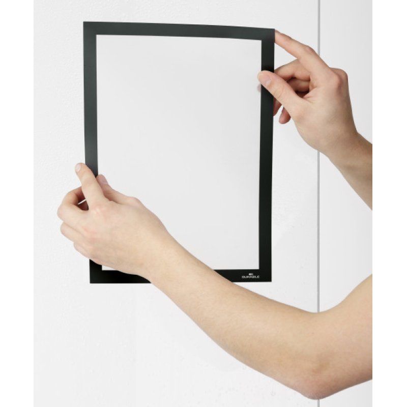 DURABLE Cadre d'affichage magnétique DURAFRAME SUN A4 noir