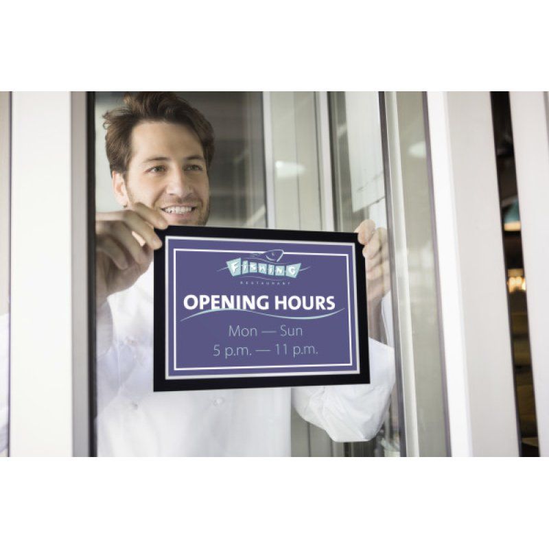 Durable 484101 magnetic frame A4 Black