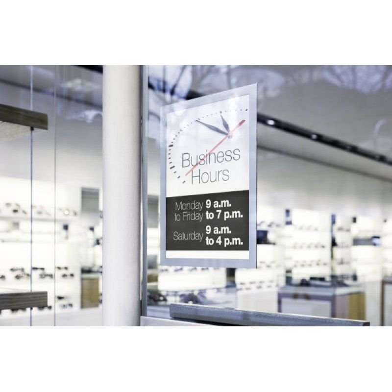 DURABLE Cadre d'affichage magnétique DURAFRAME SUN A4 argent