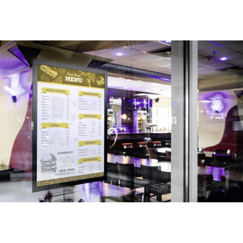 Durable 484201 magnetic frame A3 Black