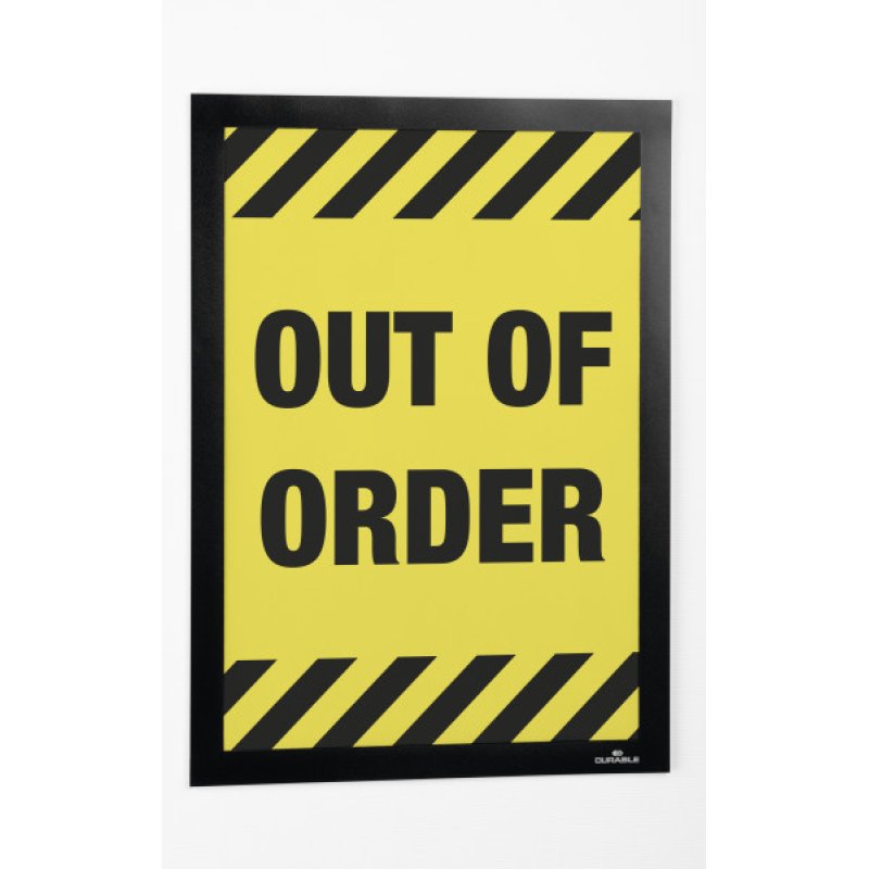 Durable DURAFRAME Wallpaper A4 Sign holder Black