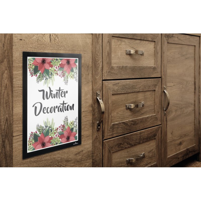 DURABLE Cadre magnétique DURAFRAME WALLPAPER, A4, noir