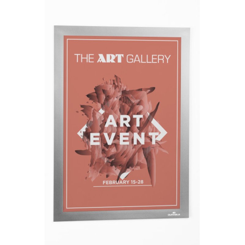 Durable DURAFRAME Wallpaper A4 Sign holder Silver