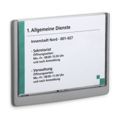 Durable 486637 sign holder/information stand A5 Plastic Graphite