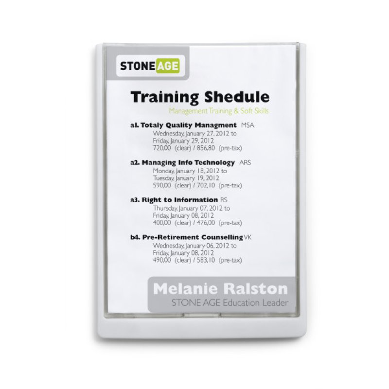 DURABLE Plaque de porte CLICK SIGN, A4, blanc