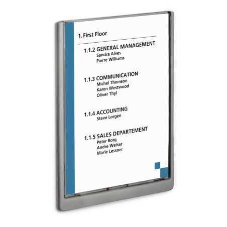 Durable 486737 sign holder/information stand A4 Plastic Graphite