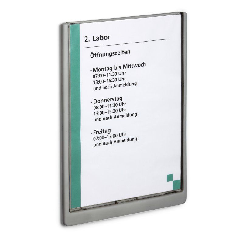 Durable 486737 sign holder/information stand A4 Plastic Graphite